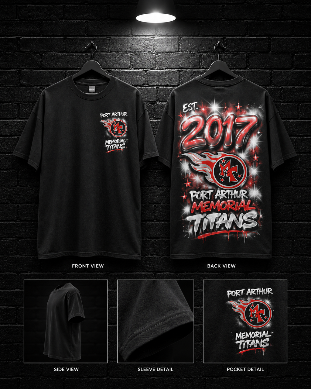 Port Arthur Memorial Spark Graphic Tee — alternate mockup view