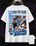 Lamar State College Port Arthur Seahawks women's basketball collage white tee 25/8 mockup