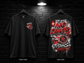 Port Arthur Titans No Limits Tee — front and back mockup with blank sleeves