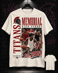 Port Arthur Memorial Titans basketball collage natural tee 25/8 mockup
