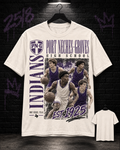 Port Neches-Groves Indians basketball collage natural tee 25/8 mockup