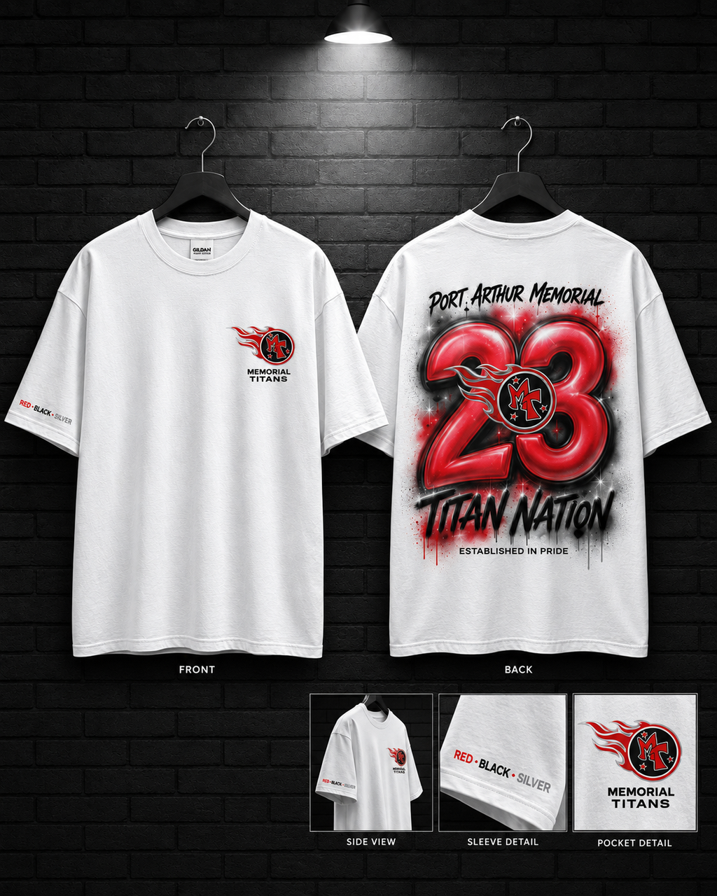 Memorial Titan Nation 23 Tee — alternate mockup view