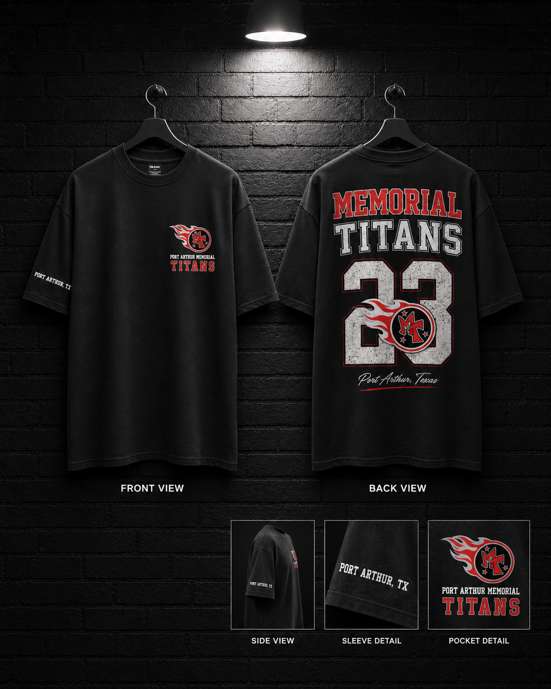 Memorial Titans Varsity 23 Tee — alternate mockup view