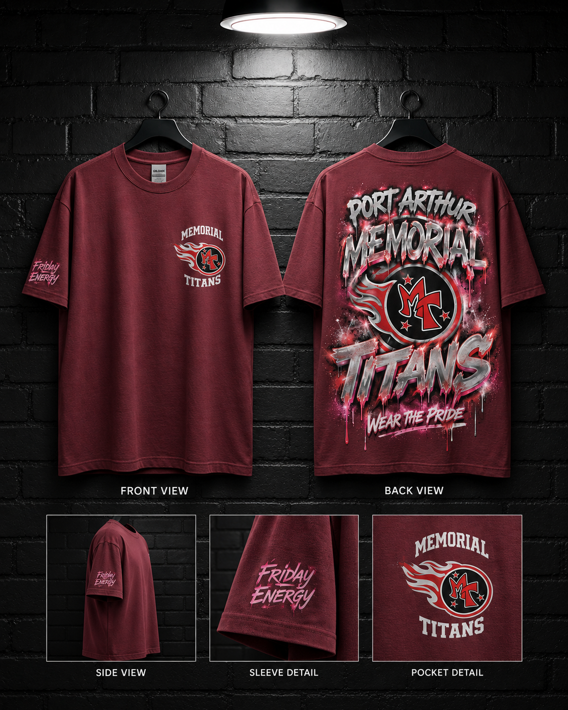 Port Arthur Memorial Wear the Pride Tee — alternate mockup view